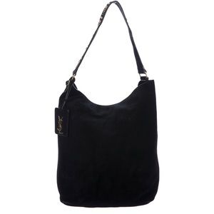 Saint Laurent Studded Suede Hobo